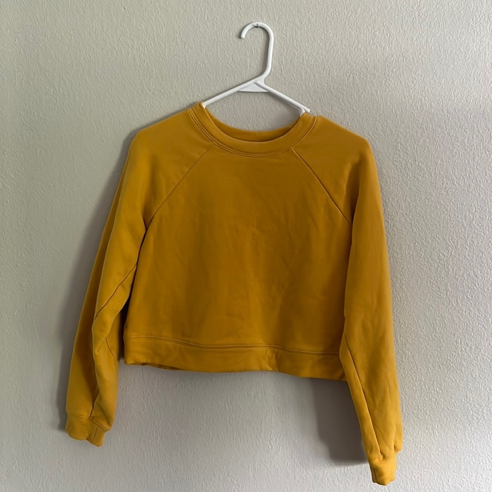 Born Primitive Gold Boxy Crop Hoodie